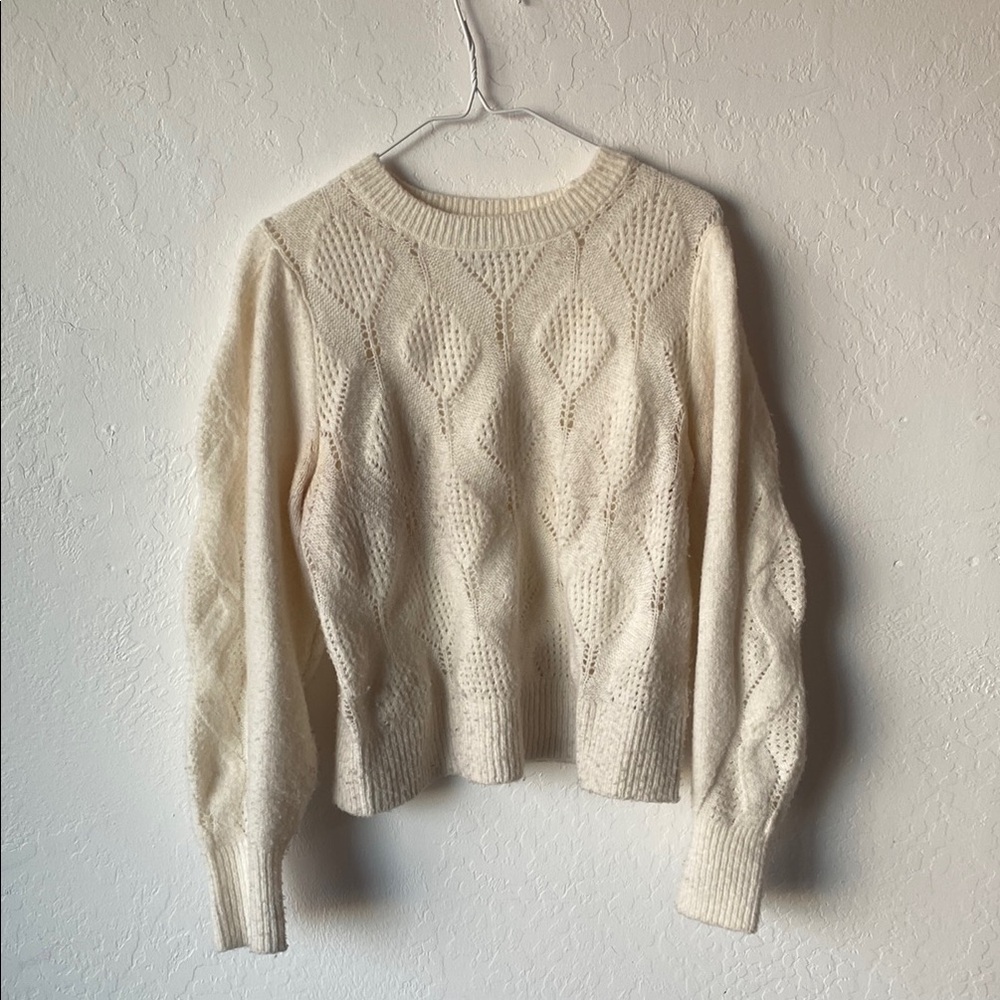 Delicate Cream Knit Sweater